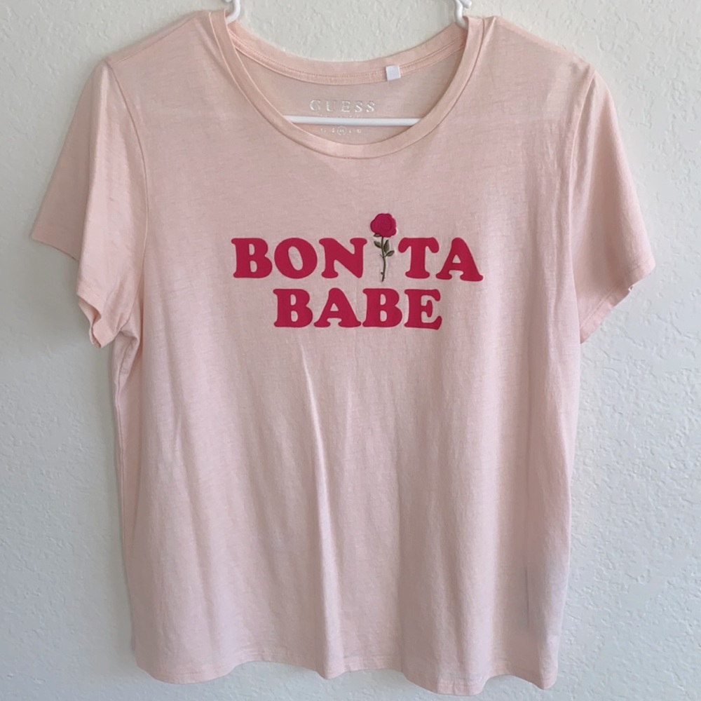 Guess light pink t-shirt